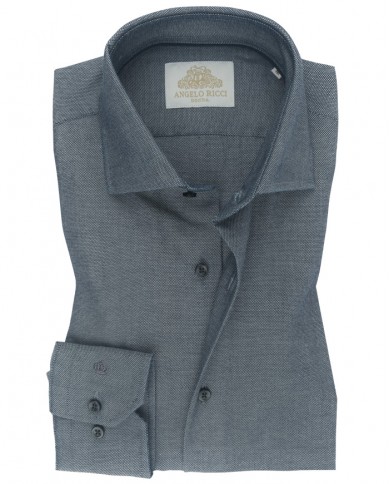 Chemise homme en fil-à-fil italien, coupe regular fit,