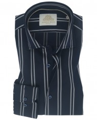 Chemise Homme en popeline italienne, coupe regular fit,