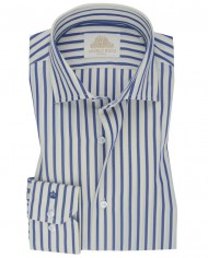 Chemise Homme en popeline italienne, coupe regular fit,