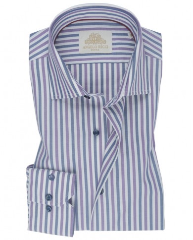 Chemise Homme en twill italien, coupe regular fit,