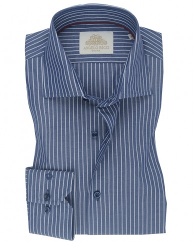 Chemise Homme en twill italien, coupe regular fit,