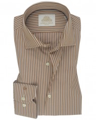 Chemise Homme en popeline italienne, coupe regular fit,