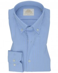 Chemise Homme en popeline italienne, coupe regular fit