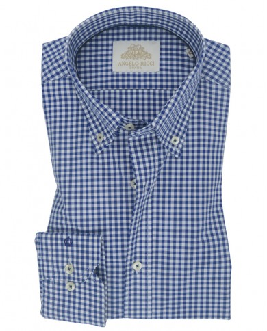 Chemise Homme en popeline italienne, coupe regular fit,