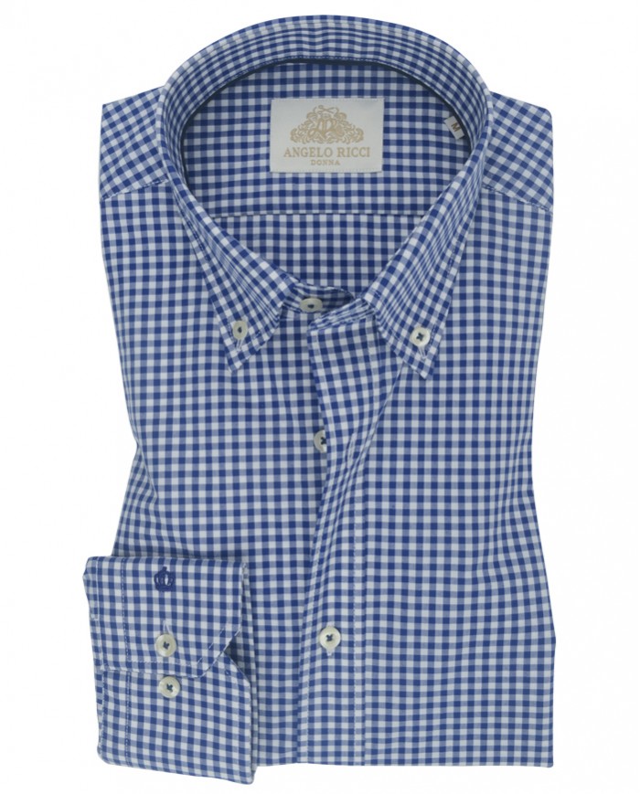 Chemise Homme en popeline italienne, coupe regular fit,