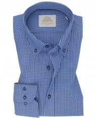 Chemise Homme en popeline italienne, coupe regular fit