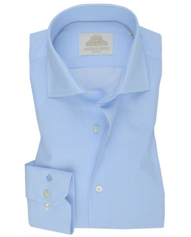 Chemise homme en popeline italienne, coupe regular fit,
