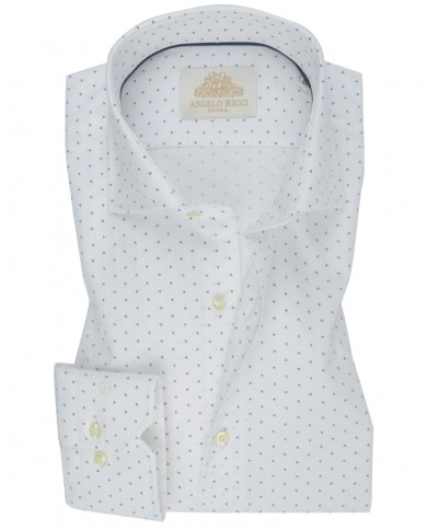 Chemise homme en popeline italienne, coupe regular fit,