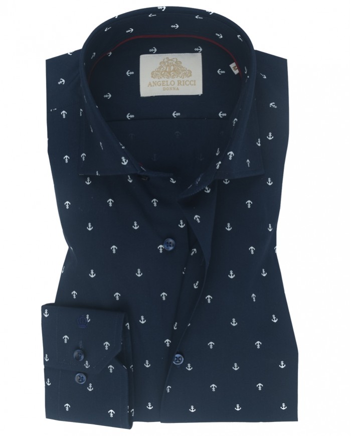 Chemise homme en popeline italienne, coupe regular fit,