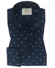 Chemise homme en popeline italienne, coupe regular fit,