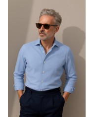 Chemise Homme en popeline Italien,coupe regular fit,