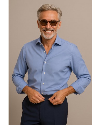 Chemise Homme en Oxford Italien,coupe regular fit,