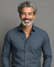 Chemise Homme en popeline italienne, coupe regular fit,