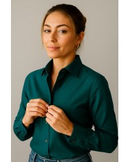 Chemise en tissu denim léger, coupe Regular Fit