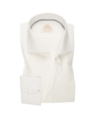 Chemise Homme blanc en twill coton à manches longues coupe Regular fit et Col classique