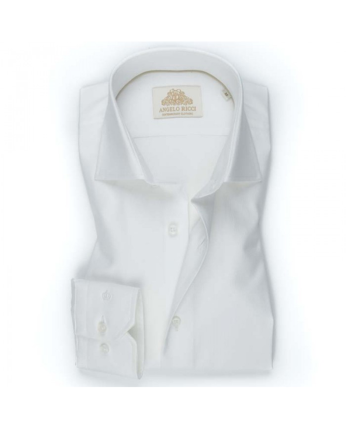 copy of Chemise unie blanche en popeline