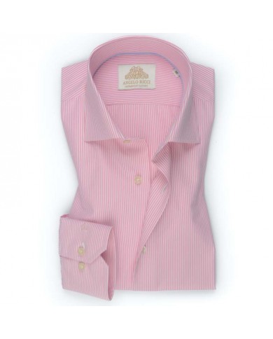 Chemise Homme en popeline italienne, coupe regular fit,