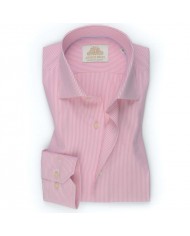 Chemise Homme en popeline italienne, coupe regular fit,