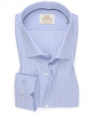 Chemise blanche à Rayures bleues