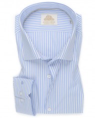 Chemise blanche à Rayures bleu royale