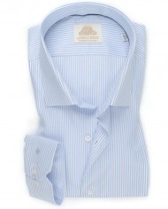 chemise  en twill bleu uni