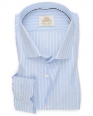 Chemise bleue à Rayures bleu foncé et blanches