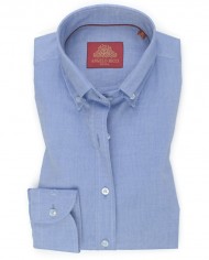 Chemise Femme Angelo Ricci Regular Fit en Oxford - Bleu Ciel
