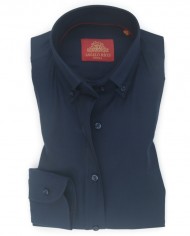 CChemise Angelo Ricci Regular Fit en Oxford - Bleu Marine