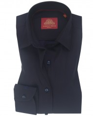 Chemise Femme Angelo Ricci Regular Fit en Oxford - Noir Ébène