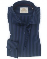 Chemise Homme Angelo Ricci Regular Fit en Tissu Imprimé - Bleu Clair et Marine