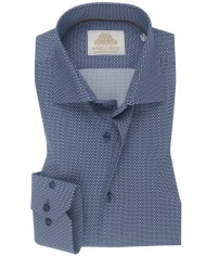 copy of Chemise Homme Angelo Ricci Regular Fit en Tissu Imprimé - Bleu Clair et Marine