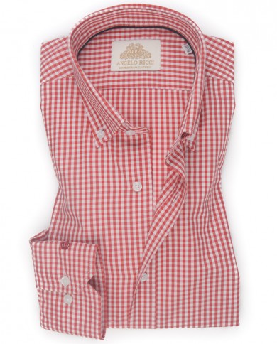 Chemise Homme à carreaux rouge