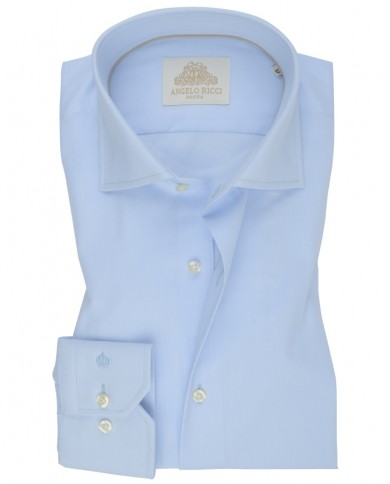 Chemise homme en twill italien, coupe regular fit