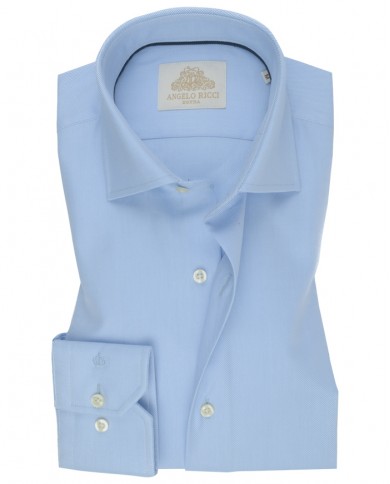 Chemise Homme en twill Italien,coupe regular fit